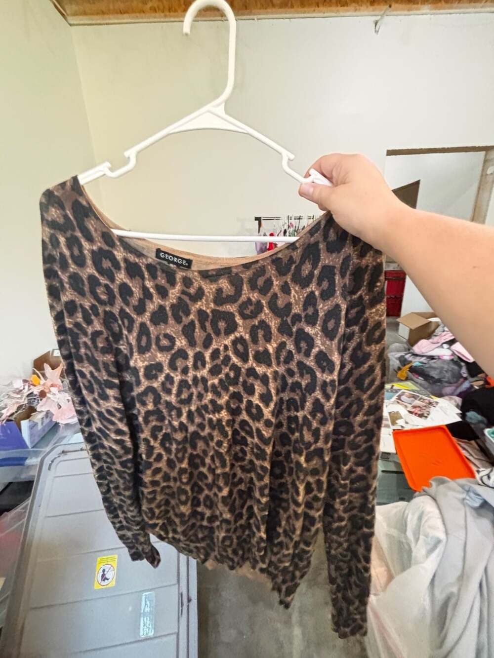George Leopard Print Sweater